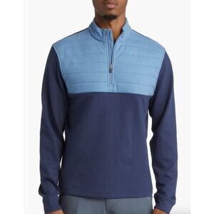 Swannies Men’s Rylan Quarter Zip Performance Golf Pullover NEW Size XXL Blue